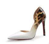 Escarpins Leopard Asymétriques Vernis