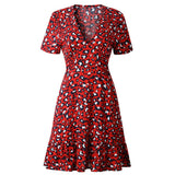 Robe Leopard Évasée