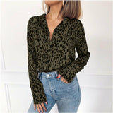 Chemisier Leopard Vert | Leopard Plus