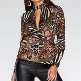 Chemisier Leopard en Tâches Discontinues | Leopard Plus