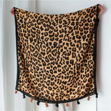 Foulard Leopard à Franges