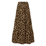 Jupe Leopard Longue à Imprimé