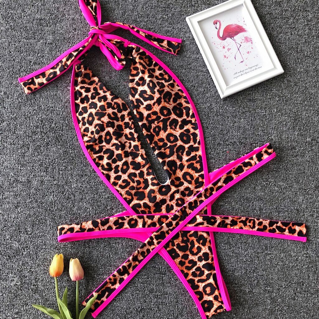 Bikini Rose Et Léopard Taille S - Neuf Sans étiquettes, Sans Marque, Idéal Pour L'été