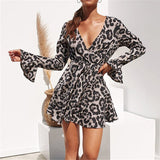 Robe Leopard à Motif Gris | Leopard Plus