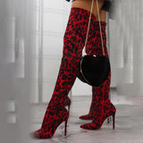 Cuissardes Leopard Rouge