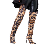 Cuissardes Léopard Satinées de Luxe | Léopard Plus