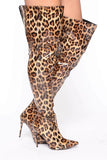 Cuissardes Léopard Vernis Mode Fashion pour femme | Leopard Plus