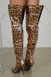 Cuissardes Léopard Classe Vernis Mode Fashion pour femme | Leopard Plus
