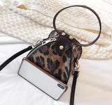 Format Sac à Main Leopard Trapèze en Cuir | Leopard Plus