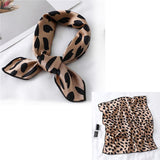 Foulard Leopard 50cm Beige | Leopard Plus