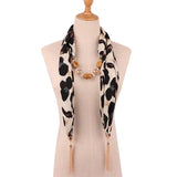 Foulard Leopard Collier Noir | Leopard Plus