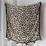 Foulard Leopard à Franges