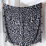 Foulard Leopard à Franges