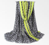 Foulard Leopard en Mousseline de Soie