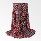 Foulard Leopard en Mousseline de Soie