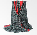 Foulard Leopard en Mousseline de Soie