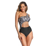 Maillot de Bain Leopard Manche Unique et Bas | Leopard Plus
