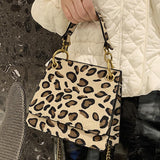 Sac à Main Leopard Carré