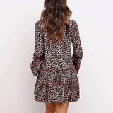 Robe Leopard Rose vue de Dos | Leopard Plus