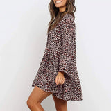 Robe Leopard Rose vu de Profil | Leopard Plus
