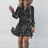 Robe Leopard Fluide Noir