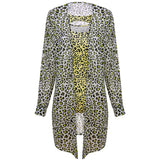 Maillot de Bain Leopard 2 Pièces avec Tunique Vert | Leopard Plus
