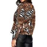 Chemisier Leopard en Tâches Discontinues | Leopard Plus