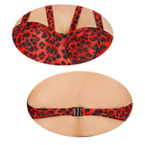 Bikini Leopard Grande Taille Rouge | Leopard Plus