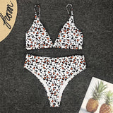 Bikini Leopard Décolleté Plongeant | Leopard Plus