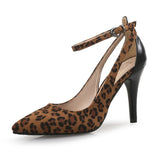 Escarpins Leopard à Talon Noir et Brides Arrières | Leopard Plus