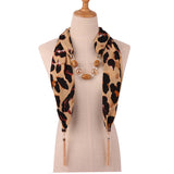 Foulard Leopard Collier