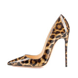 Escarpins Leopard Vernis 12 cm | Leopard Plus