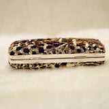 Pochette Leopard à Strass de Soirée
