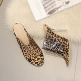 Sandales Leopard - Mules Transparentes