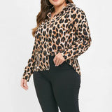Chemisier Leopard Femme Grande Taille | Leopard Plus
