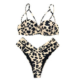 Bikini Leopard Triangle Push Up | Leopard Plus