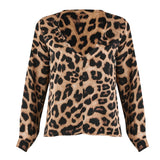 Chemisier Imprimé Leopard Col V | Leopard Plus