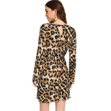 Robe Leopard Droite vue de Dos | Leopard Plus