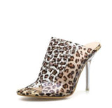 Mules Leopard Transparentes | Leopard Plus