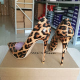 Escarpins Leopard Vernis 10 cm Chic | Leopard Plus