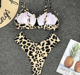 Bikini Leopard Triangle Push Up | Leopard Plus