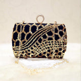 Pochette Leopard à Strass de Soirée
