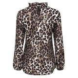 Haut Leopard Col Cheminée Modèle | Leopard Plus