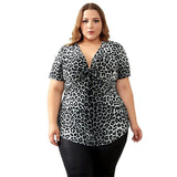 Haut Leopard Grande Taille - Gris | Leopard Plus