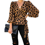 Haut Leopard Rouge Chic - Marron | Leopard Plus