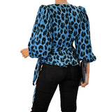 Haut Leopard Rouge Chic Bleu | Leopard Plus