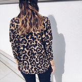 Haut Leopard à Col V Arriere | Leopard Plus