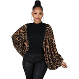 Haut Leopard à Manches Amples | Leopard Plus