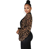 Haut Leopard à Manches Amples | Leopard Plus
