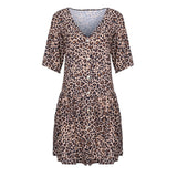 Robe Leopard Fluide et Mi Longue Modèle | Leopard Plus
